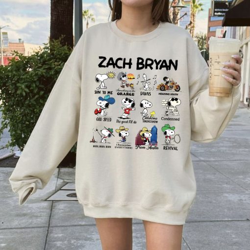 Zach Bryan Snoopy Album Shirt Sweatshirt Hoodie