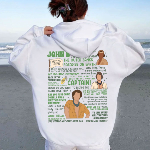 Outer Banks John B Saying Lines OBX (Only On Back) Shirt