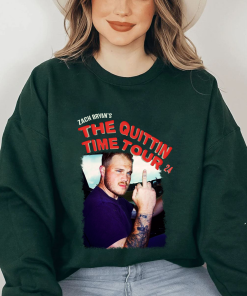 Zach Bryan The Quittin Time Tour 24 Mid Finger Shirt