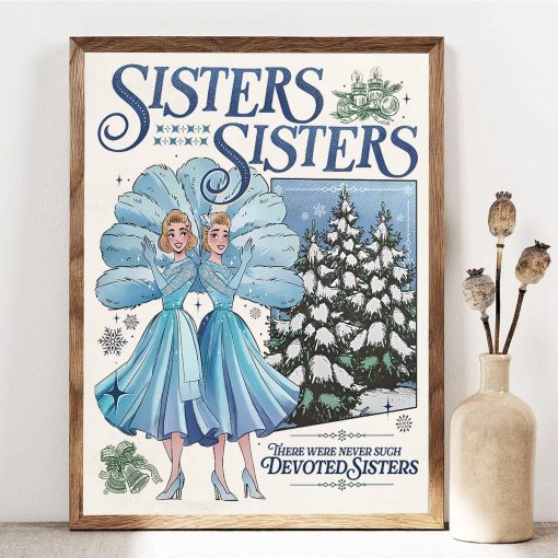 White Christmas Sisters Sisters Poster Canvas