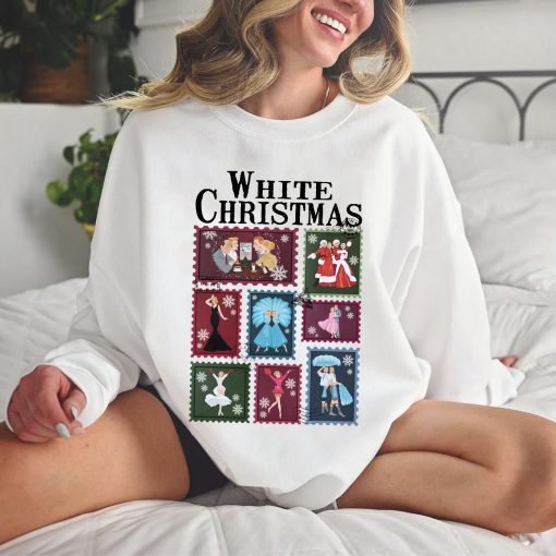 Vintage White Christmas 1954 Stamps TShirt Sweatshirt Hoodie