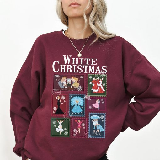 Vintage White Christmas 1954 Stamps TShirt Sweatshirt Hoodie