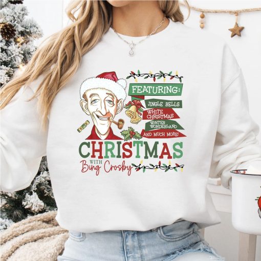 Bing Crosby White Christmas TShirt – Sweatshirt Hoodie