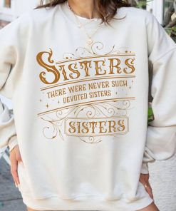 White Christmas Sisters Sisters Retro Sweatshirt