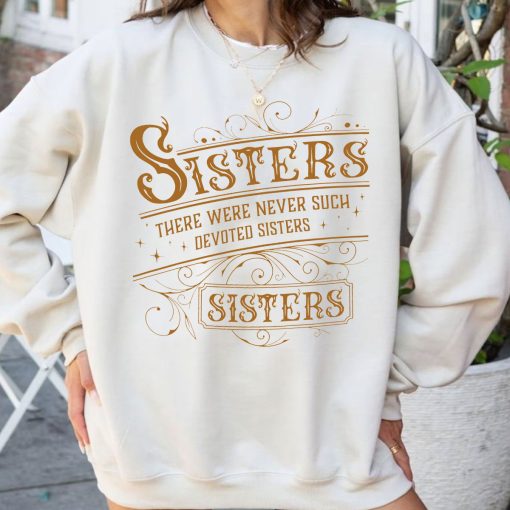 White Christmas Sisters Sisters Retro Sweatshirt