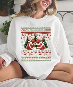 White Christmas Ugly Sweetshirt Hoodie Cotton Crewneck