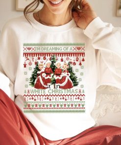 White Christmas Ugly Sweetshirt Hoodie Cotton Crewneck