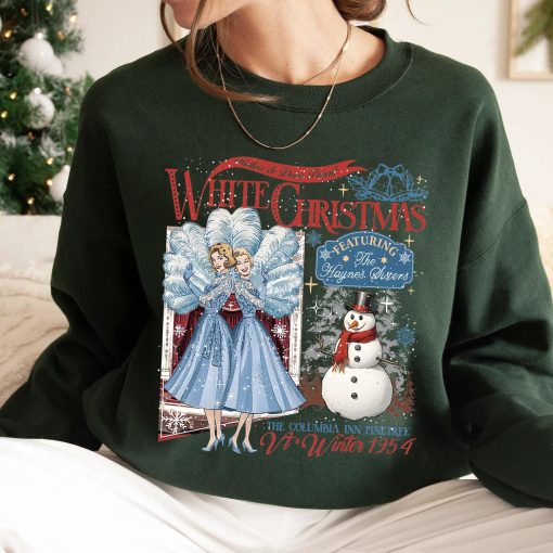 White Christmas The Haynes Sisters Sweetshirt Hoodie Cotton Crewneck