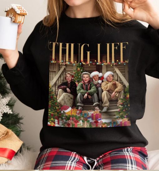 Thug Life White Christmas Movie shirt