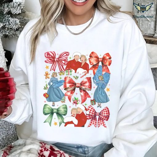 White Christmas Coquette Bows Sweatshirt 2024