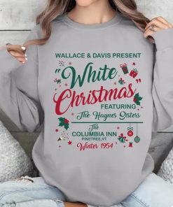 Wallace And Davis Sweater, Haynes Sisters Crewneck ,Christmas White Movie 1954 Sweatshirt