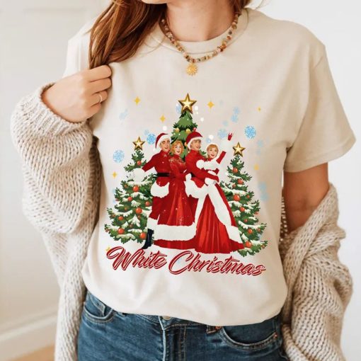 Christmas Sublimation, White Christmas Sweatshirt,  Tee