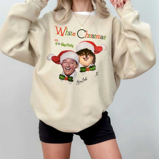 White Christmas V And Bing Crosby Sweatshirt – White Christmas Shirt – White Xmas Sweetshirt Hoodie Cotton Crewneck Unisex