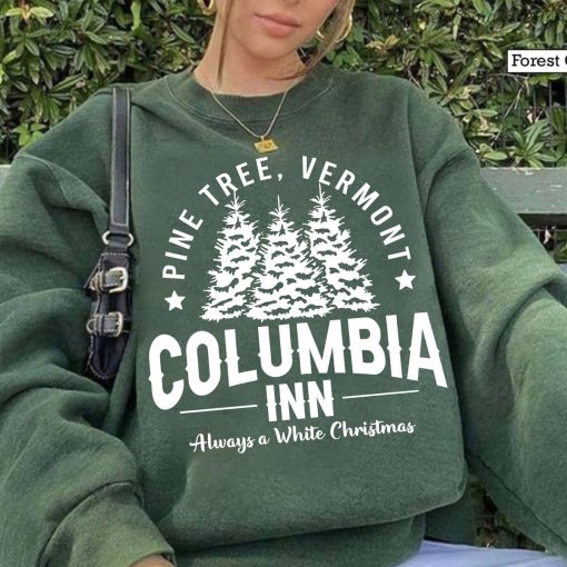 Vintage Columbia Inn Pine Tree Vermont Christmas Shirt ,Sweatshirt ,hoodie