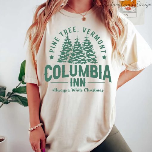 Vintage Columbia Inn Pine Tree Vermont Christmas Shirt ,Sweatshirt ,hoodie