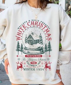 Wallace and Davis Sweater, Haynes Sisters Crewneck, Christmas White Movie 1954 Sweatshirt