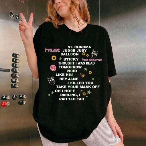 Tyler The Creator Tracklist shirt