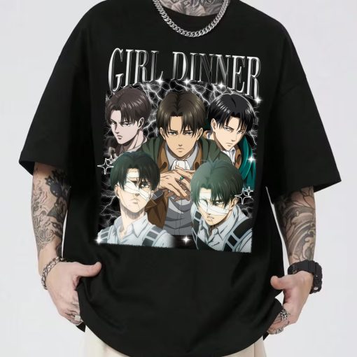 Levi Ackerman Attack On Titan Shirt, Girl Dinner Shirt