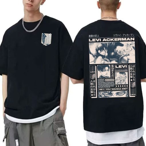 Levi Ackerman Attack On Titan 2 SIDED Shirt