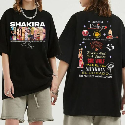Shakira Albums 2 SIDED Shirt