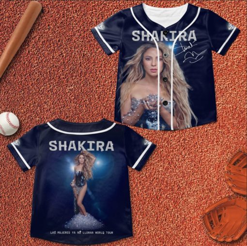 Shakira Las Mujeres Ya No Lloran World Tour 2025 Jersey, Shakira 2025 Concert Jersey