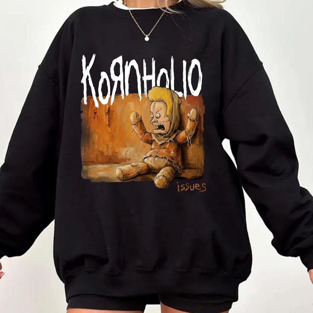 Kornholio The Isuee Sweatshirt TShirt Hoodie, Rock band Tee, Cool Graphic Tee Kornholio The Isuee Sweatshirt TShirt Hoodie, Rock band Tee, Cool Graphic Tee