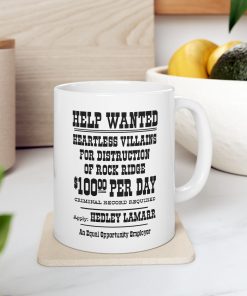 Help Wanted Coffee Mug, Blazing Saddles Mug 11Oz 15Oz