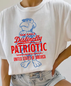 Sam Eagle Distinctly Patriotic TShirt Sweatshirt Hoodie, 4th Of July Shirt, Gift For Fans