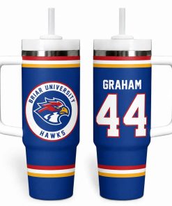Briar University Hawks Hockey Tumbler, Graham 44 Off Campus Romantics Drama TV Series 40 Oz Tumbler