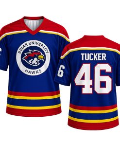 Briar University Hawks Hockey Jersey, Tucker 46 Hockey Romance Jersey