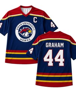 Briar University Hawks Hockey Jersey, Garrett Graham 44 Hockey Romance Jersey