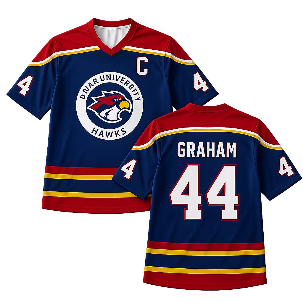 Briar University Hawks Hockey Jersey, Garrett Graham 44 Hockey Romance Jersey Briar University Hawks Hockey Jersey, Garrett Graham 44 Hockey Romance Jersey