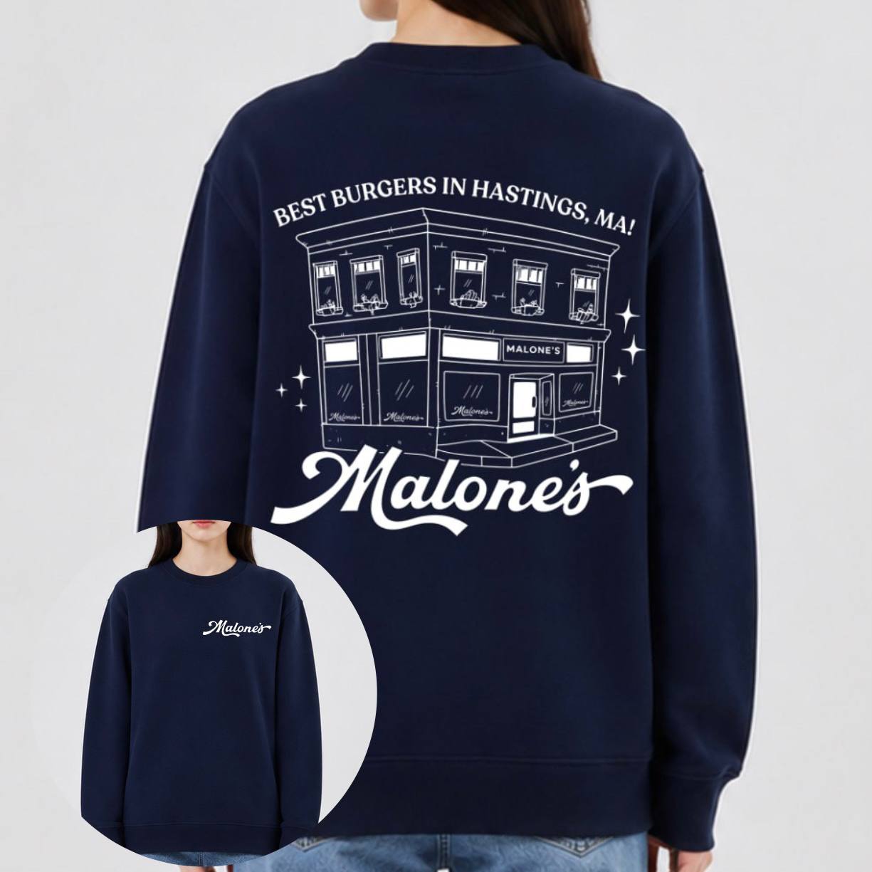Malone’s Bar Off Campus 2 Sides Sweatshirt TShirt Hoodie, Briar U Hockey Romance Teeshirt, Best Burgers Hastings MA Shirt, Bookish Gift Malone’s Bar Off Campus 2 Sides Sweatshirt TShirt Hoodie, Briar U Hockey Romance Teeshirt, Best Burgers Hastings MA Shirt, Bookish Gift