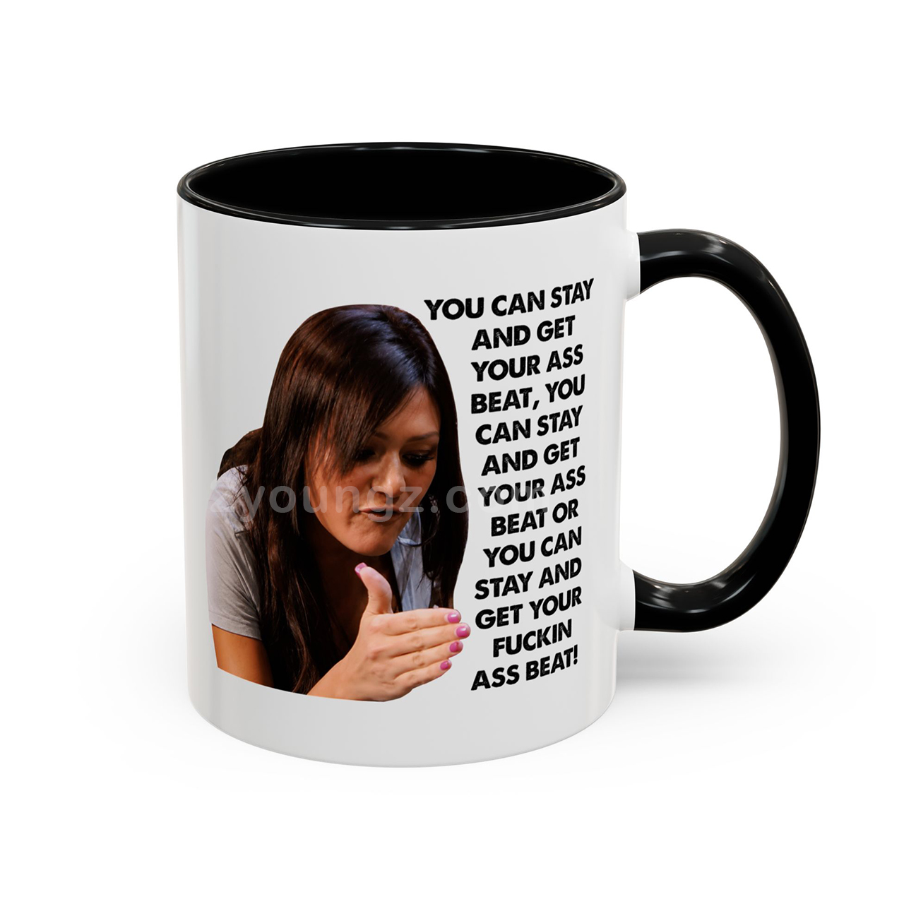 JWoww Jersey Shore You Can Stay11OZ 15OZ Accent Mug JWoww Jersey Shore You Can Stay11OZ 15OZ Accent Mug