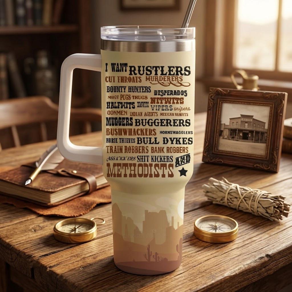 Blazing Saddles V1 40OZ Tumbler Blazing Saddles V1 40OZ Tumbler