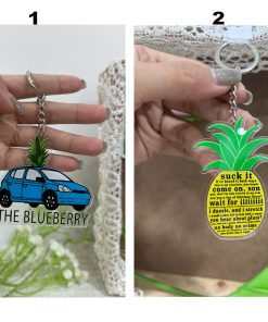 Psych Acrylic / Wood 2-Sided Keychain