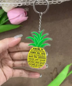 Psych Acrylic / Wood 2-Sided Keychain