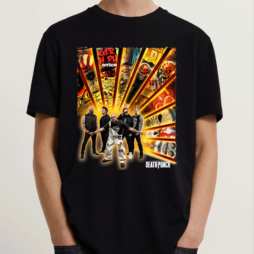 Five Finger Death Punch Album T-Shirt. Five Finger Death Punch Album T-Shirt.