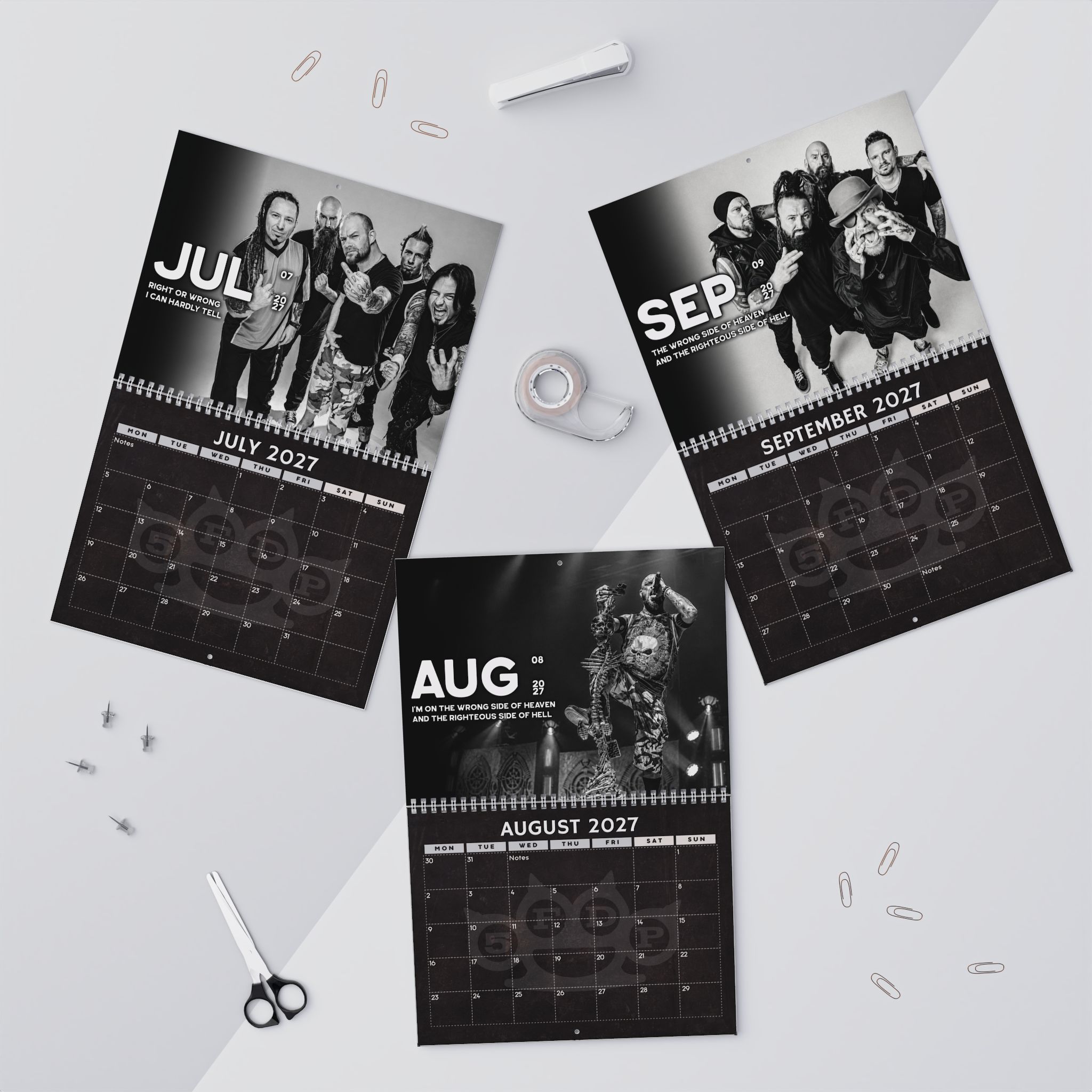 Five Finger Death Punch Calendar 2027 Five Finger Death Punch Calendar 2027