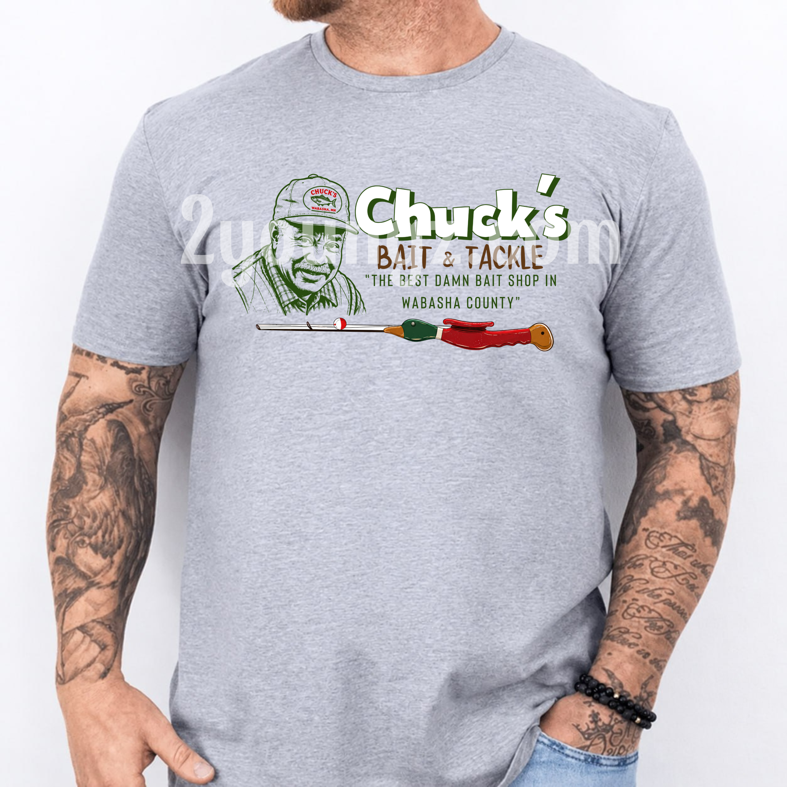 Grumpy Old Men Chuck’s Bait & Tackle Fishing Shirt Grumpy Old Men Chuck’s Bait & Tackle Fishing Shirt