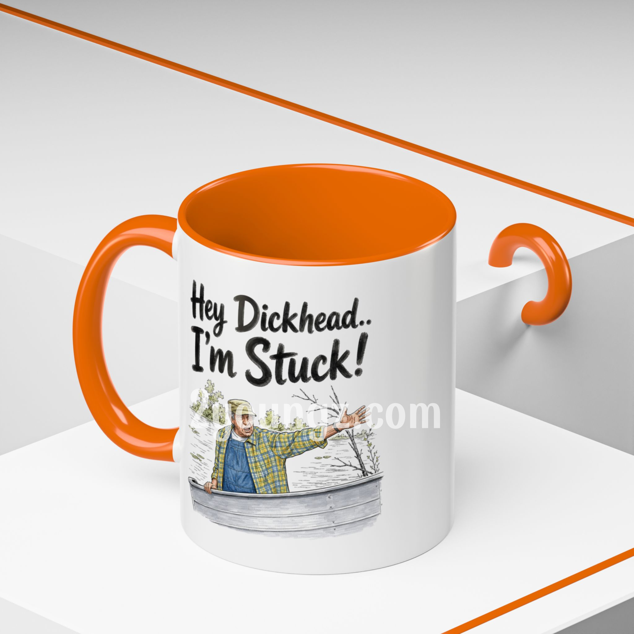 Grumpy Old Men Hey Dickhead Im Stuck Mug Grumpy Old Men Hey Dickhead Im Stuck Mug