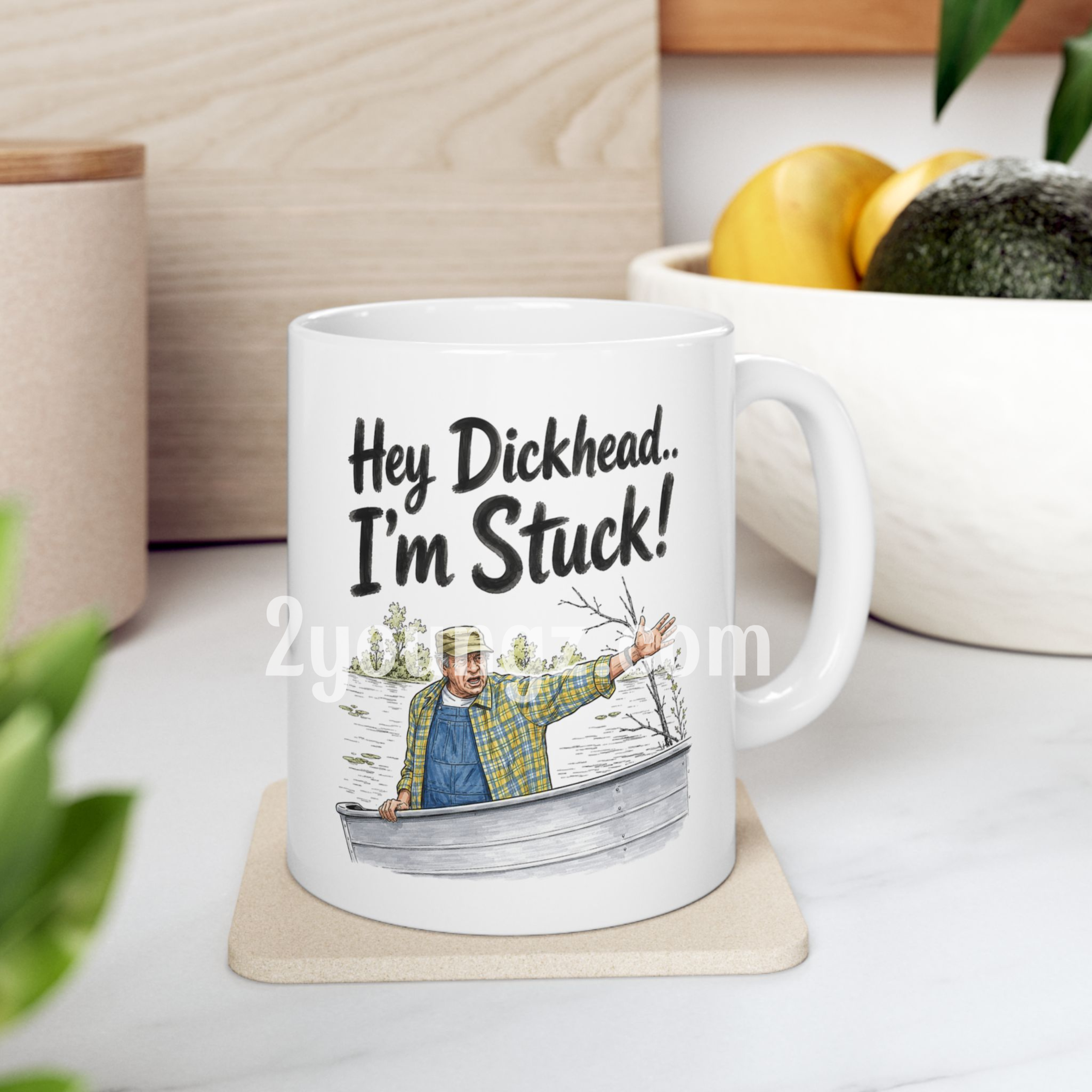 Grumpy Old Men Hey Dickhead Im Stuck Mug Grumpy Old Men Hey Dickhead Im Stuck Mug