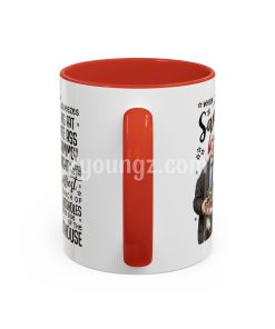 Christmas Vacation Santa Fat White Ass Mug