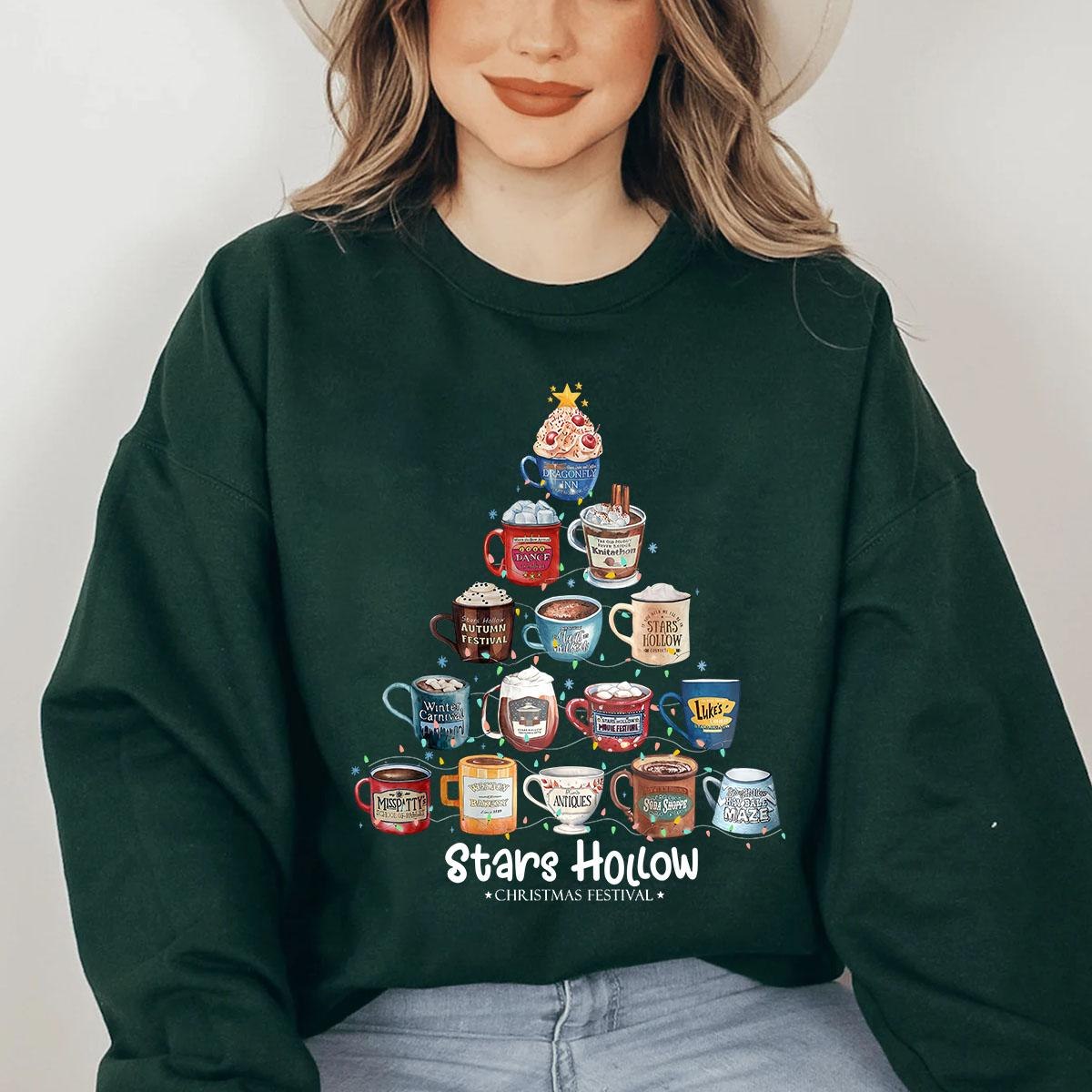 Gilmore Girls Coffee Cups Xmas Shirt Gilmore Girls Coffee Cups Xmas Shirt