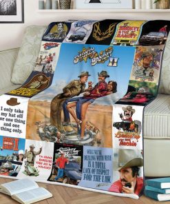 Smokey And The Bandit Plush Fleece / Sherpa Blanket